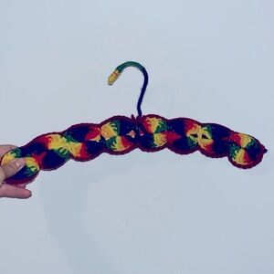 Vintage Rainbow Crochet Hanger